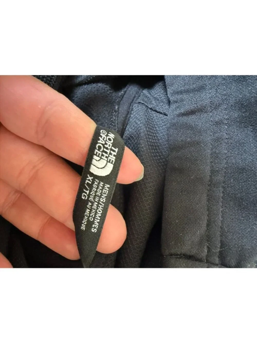 THE NORTH FACE Hoodie Mens XL Black Fleece Pullover‎ Tonal Logo Sweatshirt Top
